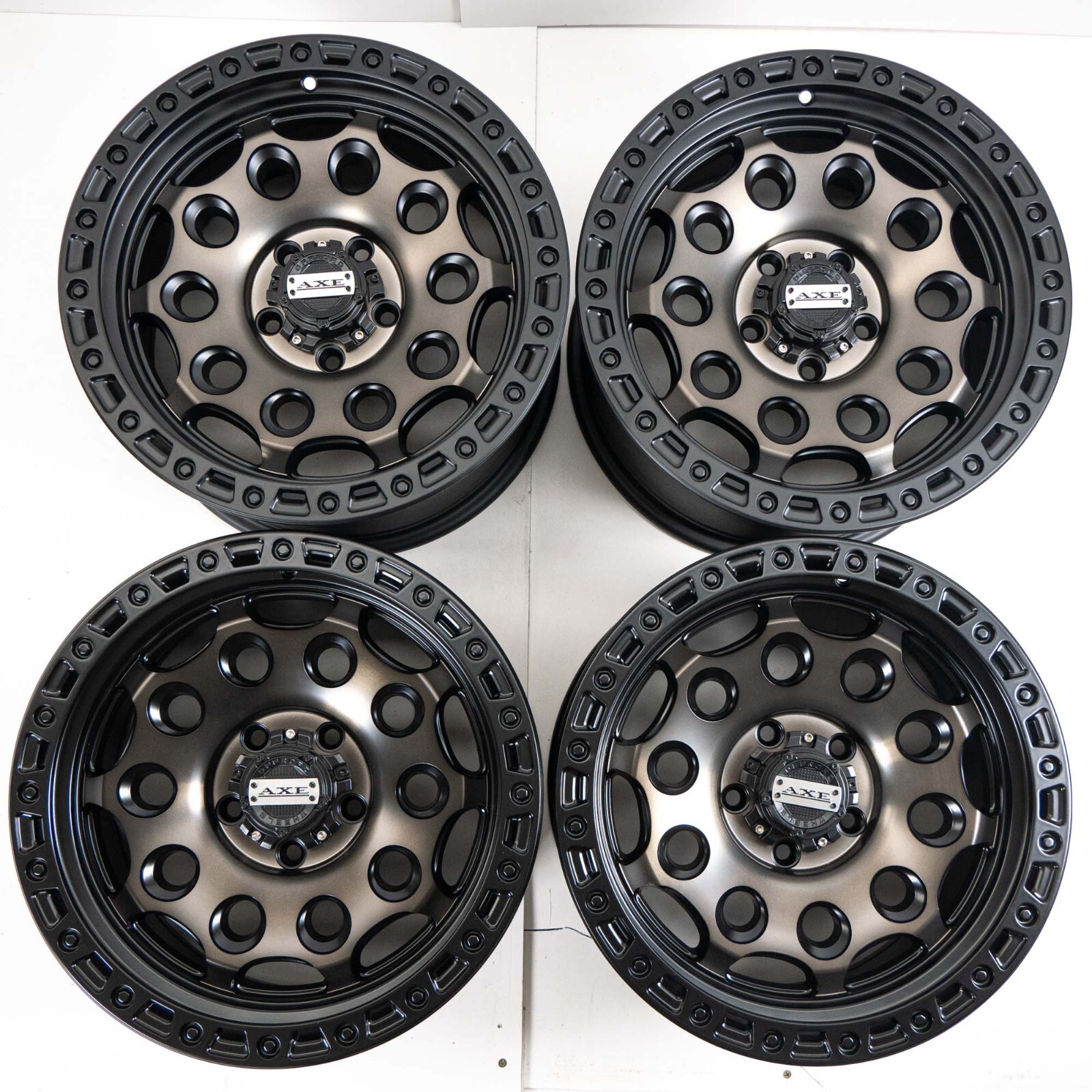 VW Transporter T5 T6 17” Alloy wheels Axe AT4 Satin Bronze Swamper 5x120 Amarok