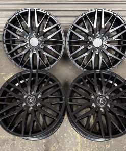 Alternative view of 2024 2025 Ford Transit Custom VW T7 18" Axe EX30T Alloy Wheels Satin Black 6x120