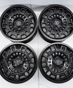 Mercedes Sprinter VW Crafter 17” Alloy Wheels Axe EX38 Satin Black 6x130 Swamper