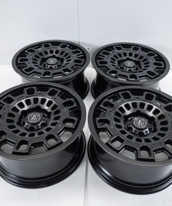 Alternative view of Mercedes Sprinter VW Crafter 17” Alloy Wheels Axe EX38 Satin Black 6x130 Swamper